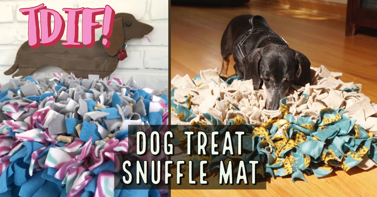 DIY Dog Treat Snuffle Mat - We Heart Hounds