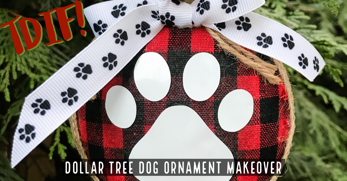 Dollar Tree Dog Ornament Makeover